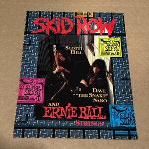 SKID ROW - Ernie Ball - 1992 Print Advertisement - 2nd ver.